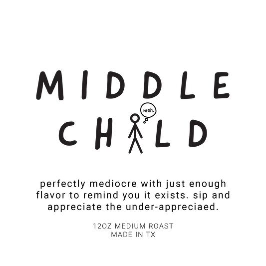 Middle Child medium roast coffee bag by Sibling Rivalry Coffee