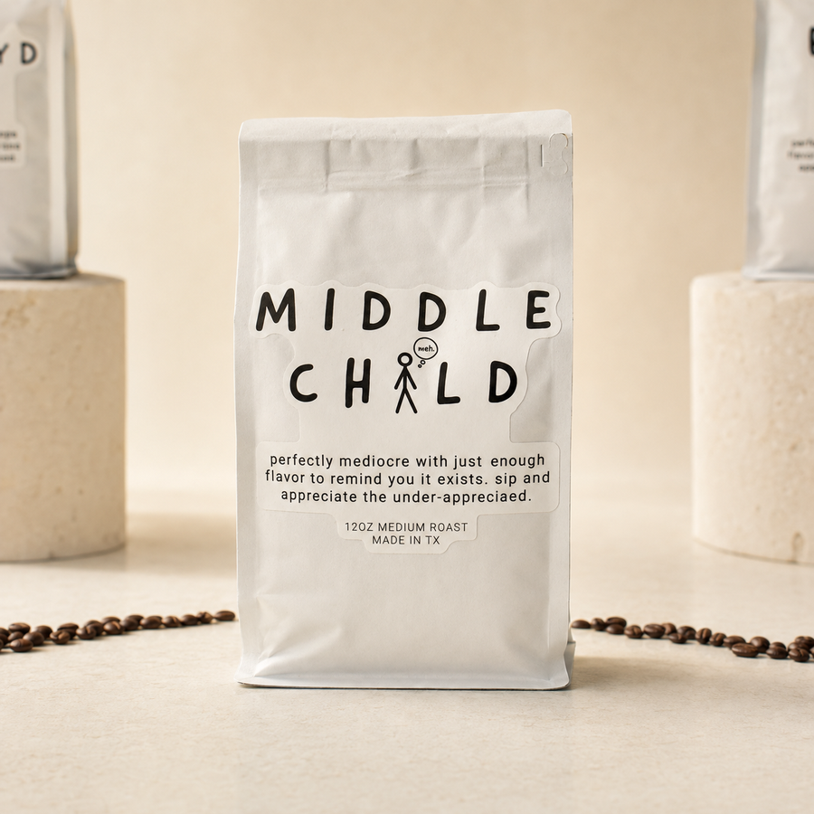 Middle Child medium roast coffee bag